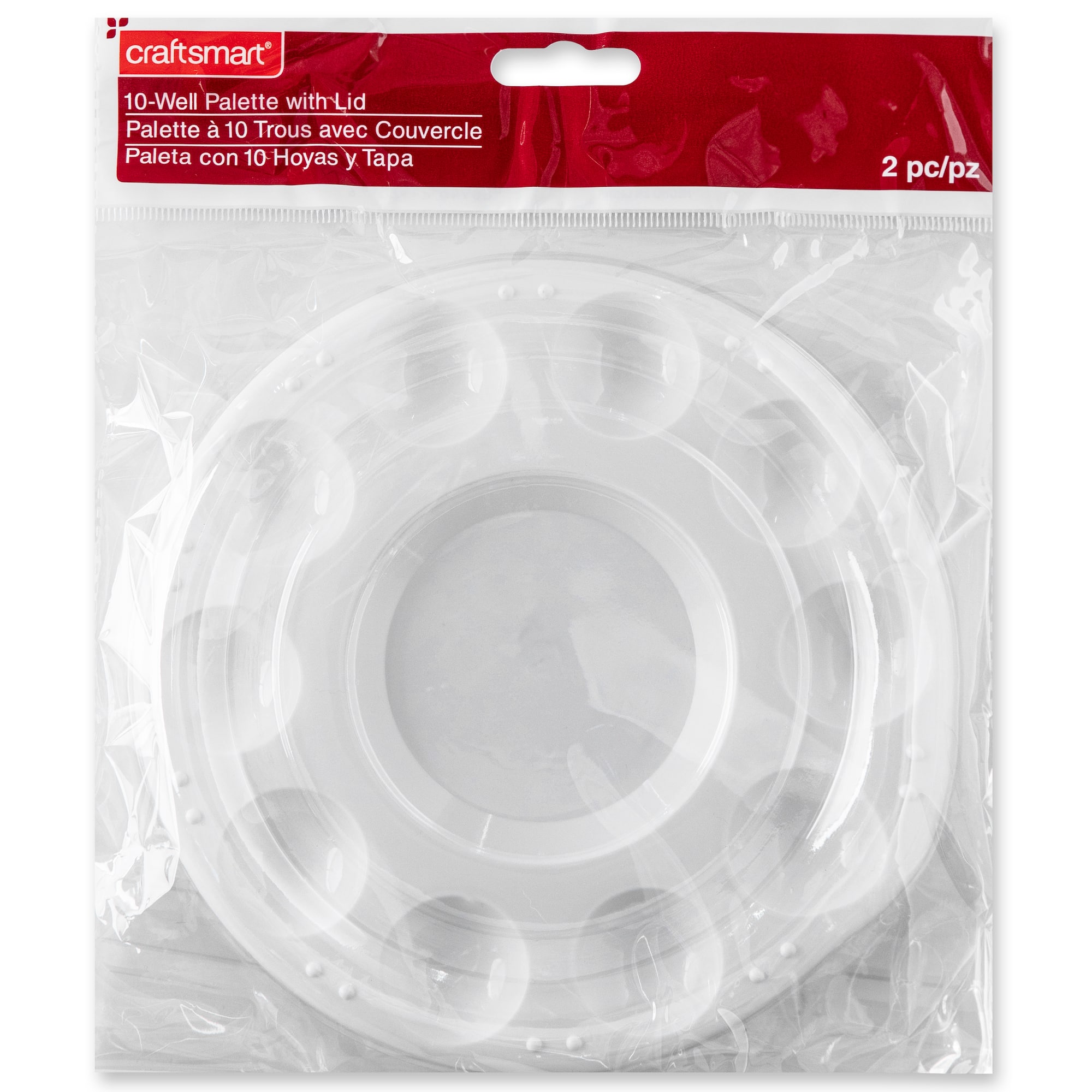 12 Pack: 10-Well Paint Palette with Lid by Craft Smart®